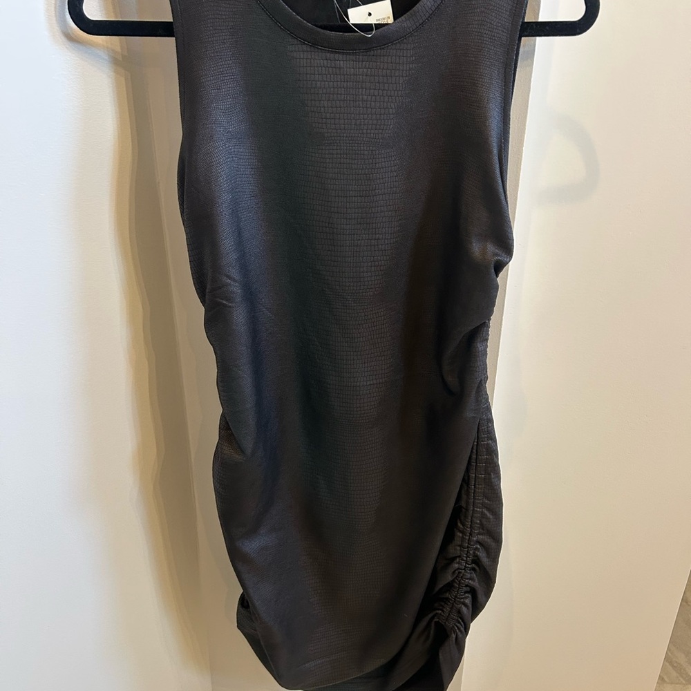 Steve Madden Black pleather Sleeveless Dress